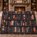 The Enchanted Bookshelf - 8 Layer Muslin Blanket