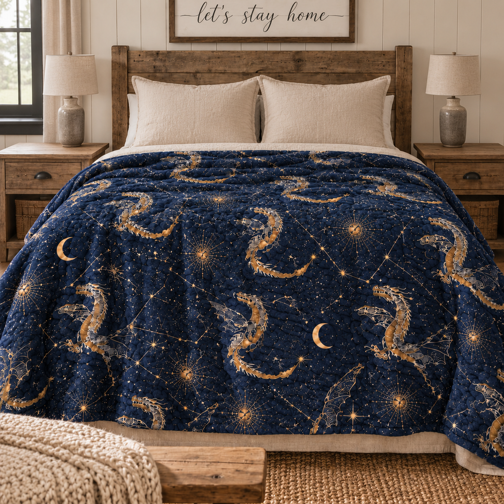 Born of Fire & Stars - 8 Layer Muslin Blanket