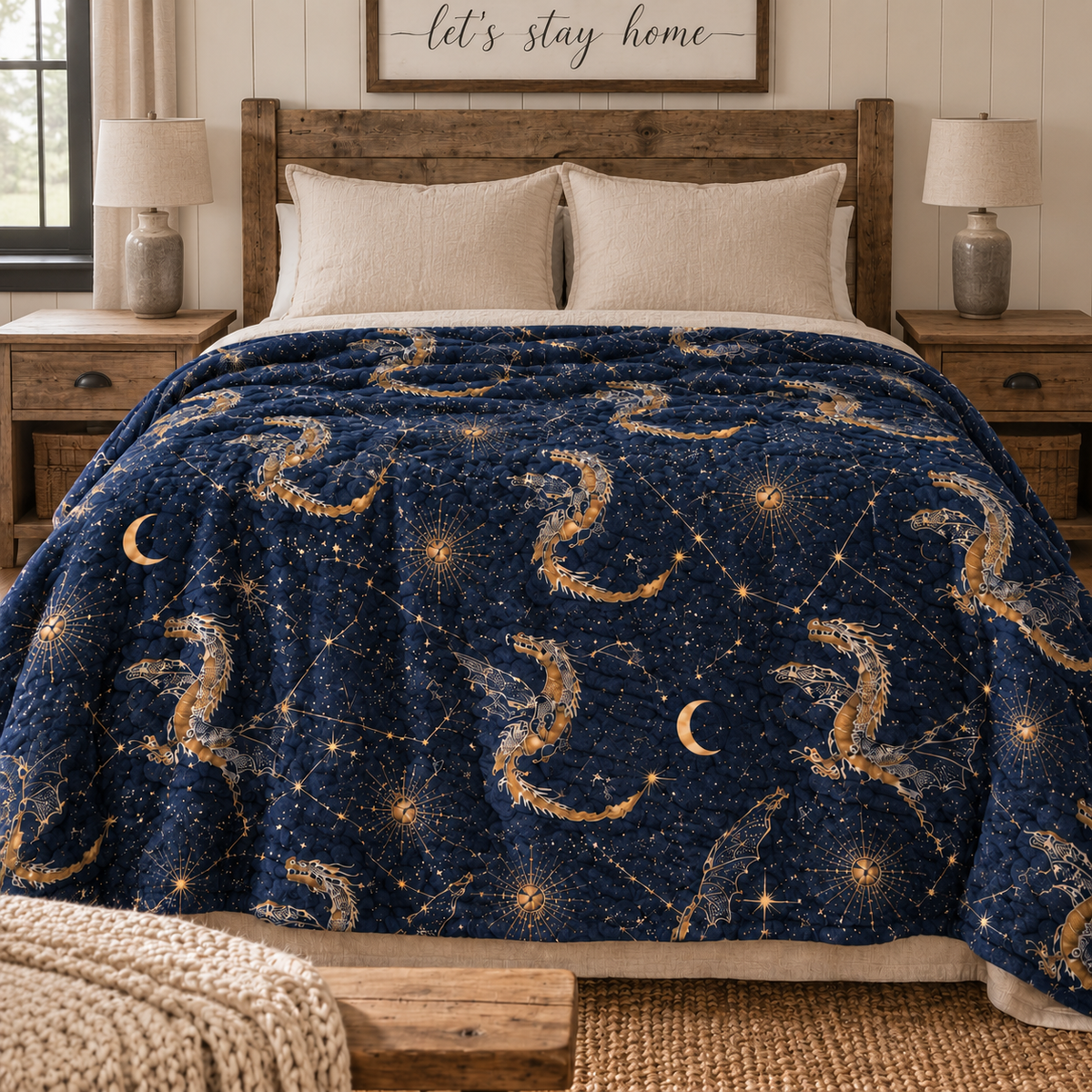 Born of Fire & Stars - 8 Layer Muslin Blanket