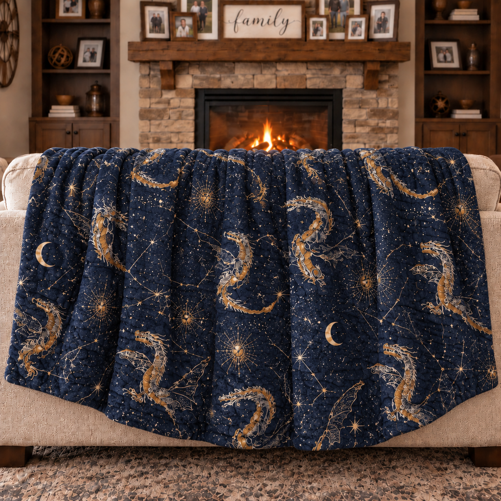 Born of Fire & Stars - 8 Layer Muslin Blanket