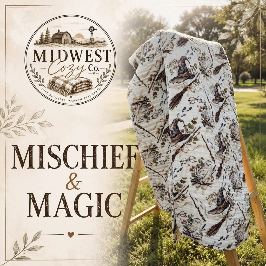 Mischief & Magic - 8 Layer Muslin Blanket