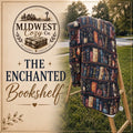The Enchanted Bookshelf - 8 Layer Muslin Blanket