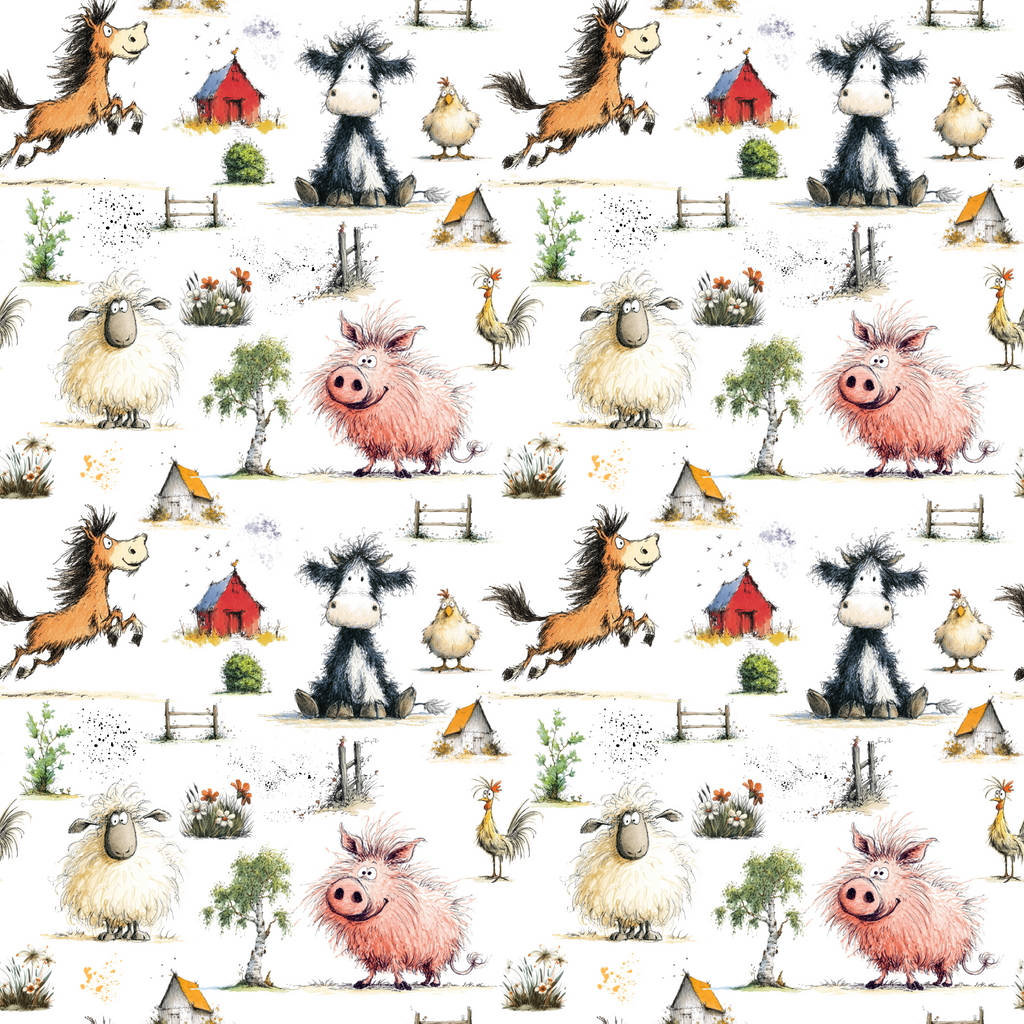 Pasture Bedtime - 8 Layer Muslin Blanket